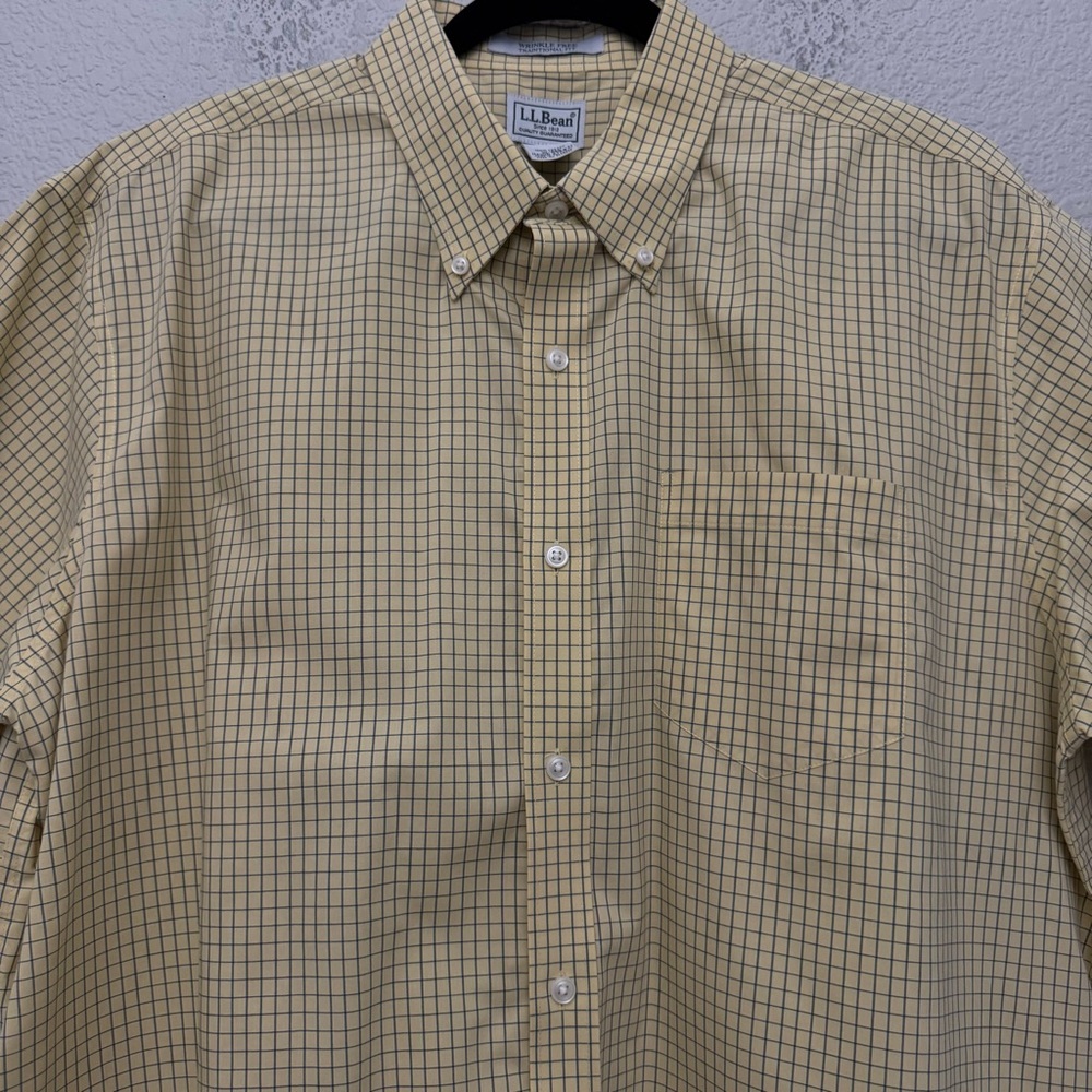 L.L. Bean Men's Wrinkle Free Traditional Fit Short Sleeve Button Down Shirt XL - Picture 2 of 11